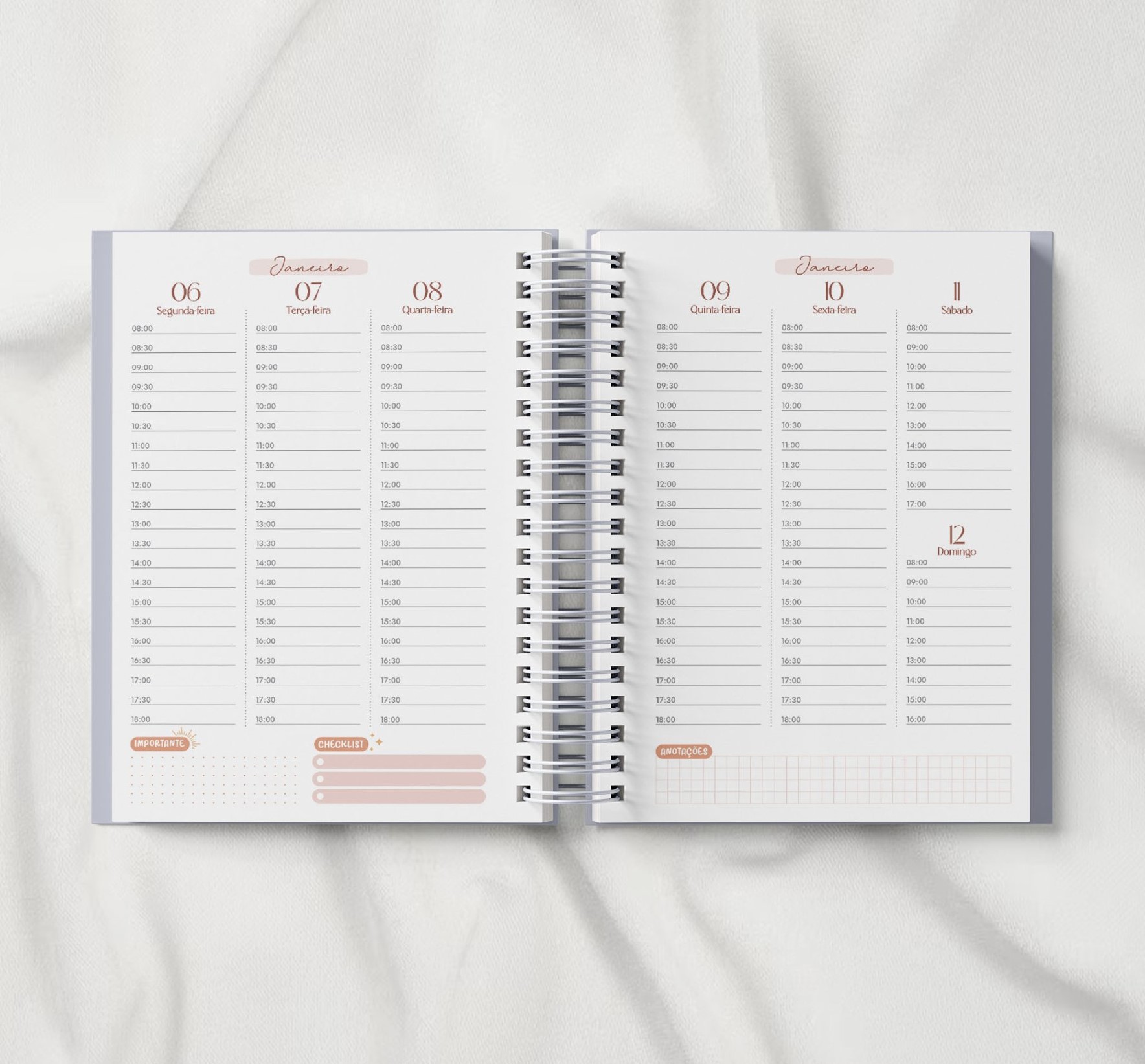 Visão Semanal – C/ horários